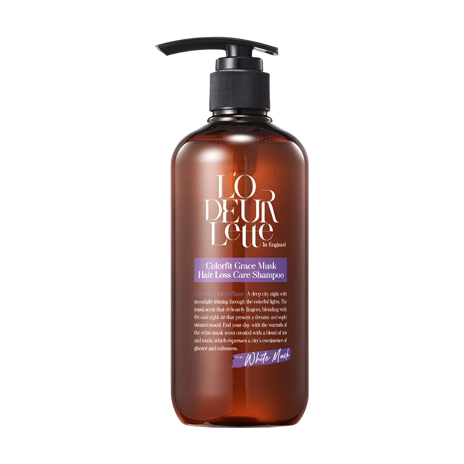 Шампунь для волосся L'Odeurlette In England Colorfit Grace Musk Hair Lost Care Shampoo, 1 л